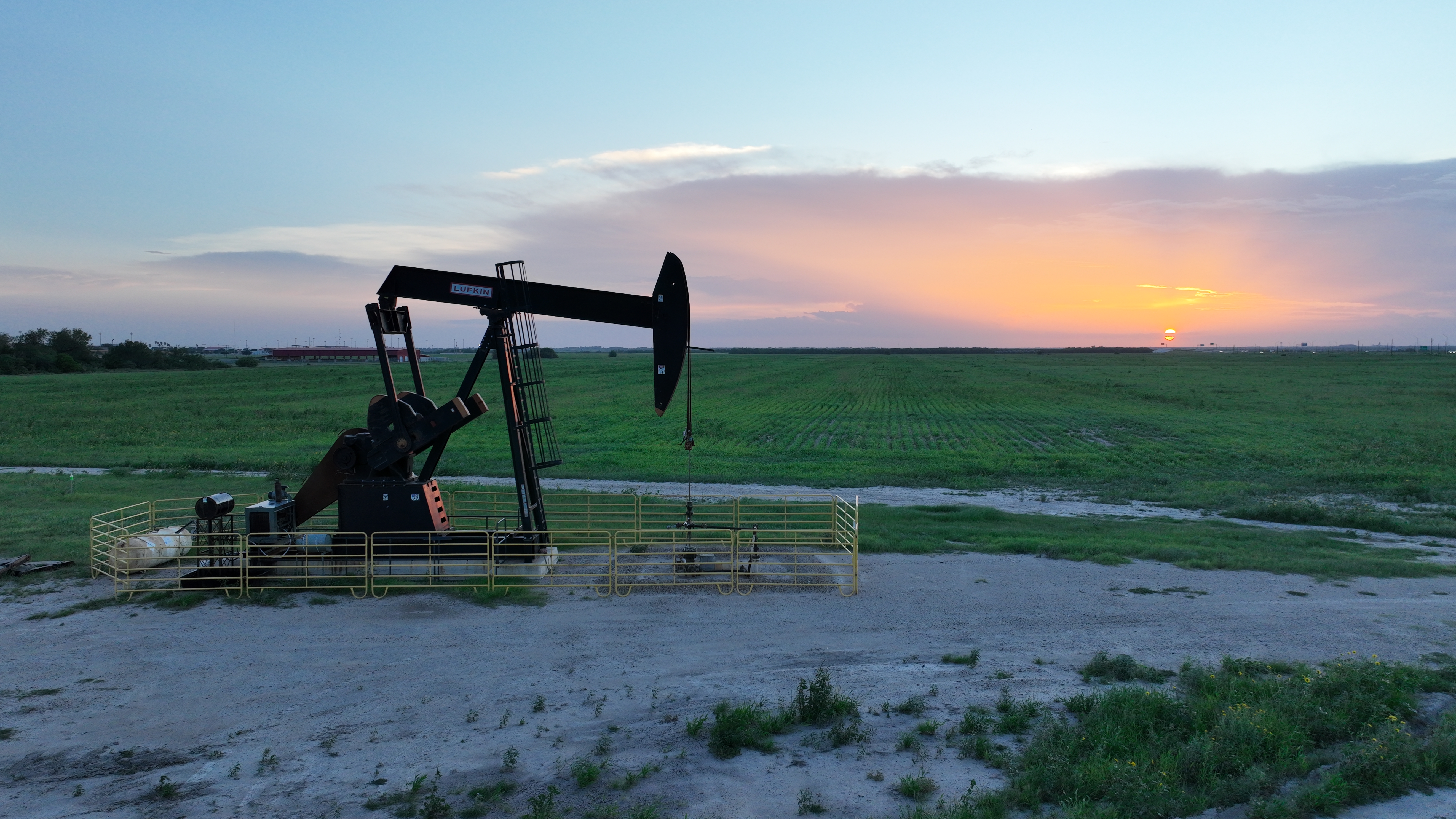 Oil Pumpjack Sunset