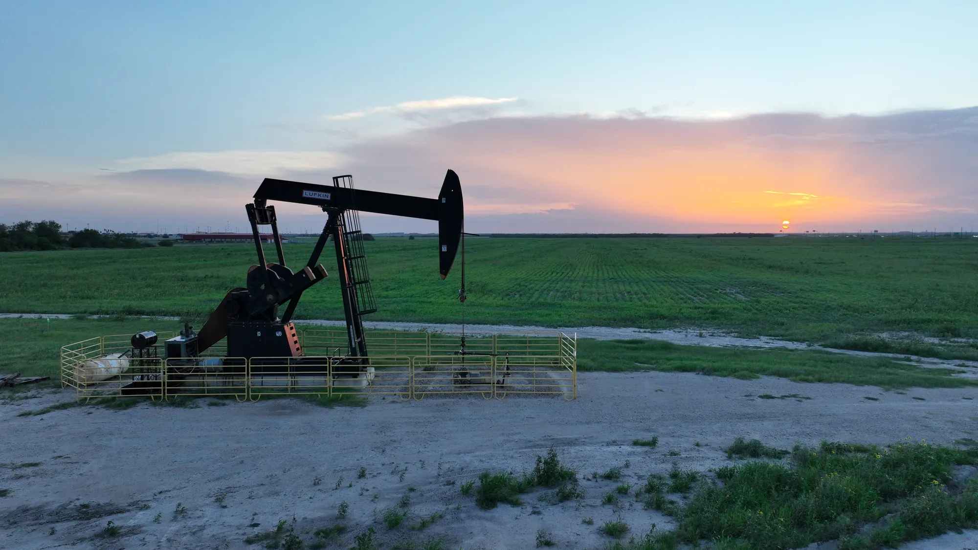 Oil Pumpjack Sunset