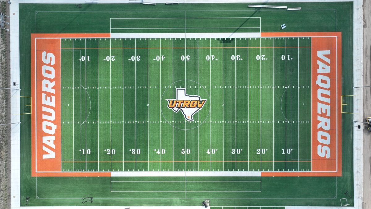 Vaqueros football field aerial