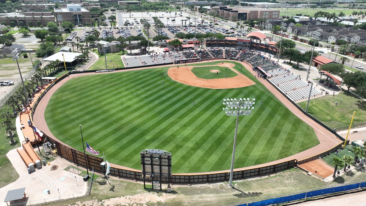 Baseball stadium aerial