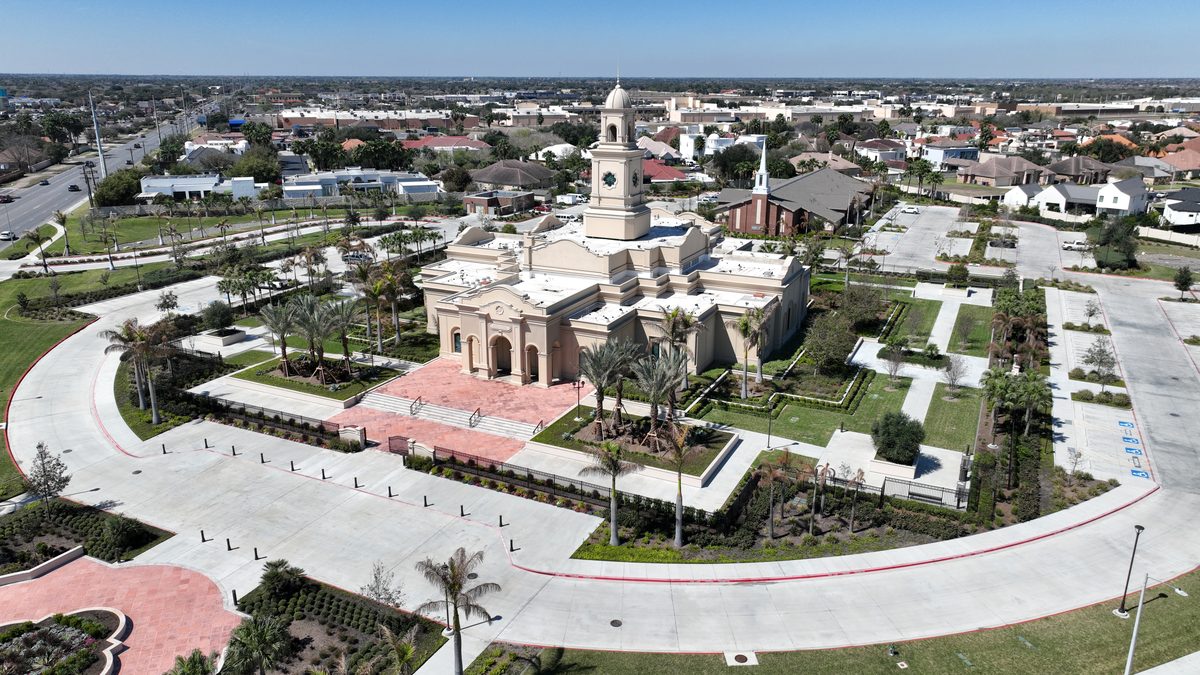 Mission TX church aerial